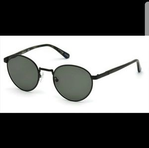 Mens Black Gant Marcolin Circle Sunglasses